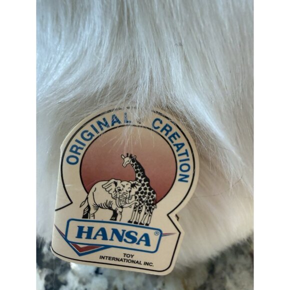 VTG Hansa  Realistic Standing  Sitting Polar Bear Stuffed Animal Rare HTF Nos - Picture 6 of 16
